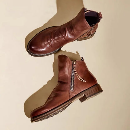 Elegante Echtleder Chelsea Stiefel für Herren