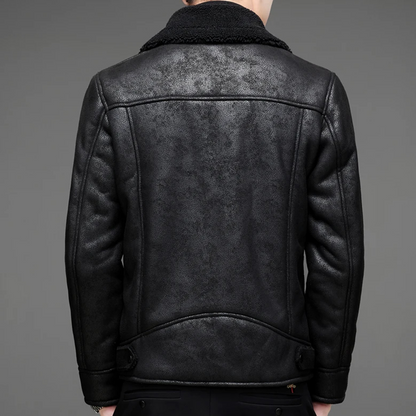 Elegante Herren Lederjacke im Vintage-Stil