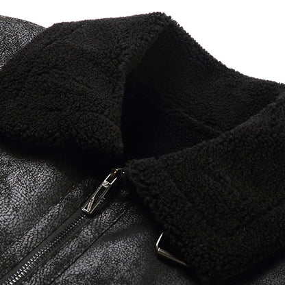 Elegante Herren Lederjacke im Vintage-Stil