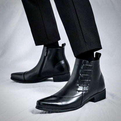 Elegante Herren Lederstiefel