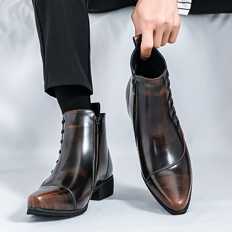 Elegante Herren Lederstiefel