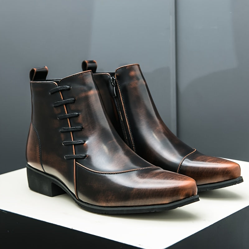 Elegante Herren Lederstiefel