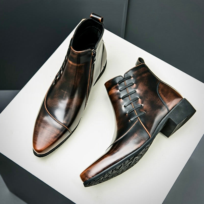 Elegante Herren Lederstiefel