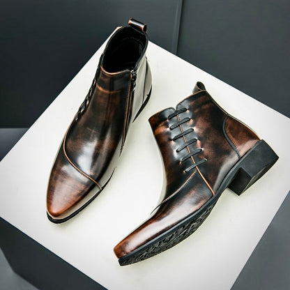 Elegante Herren Lederstiefel