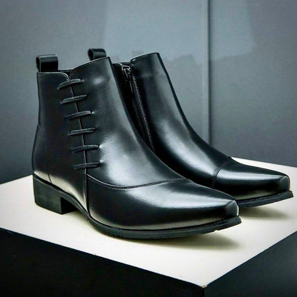 Elegante Herren Lederstiefel