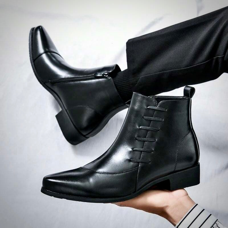 Elegante Herren Lederstiefel