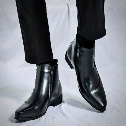 Elegante Herren Lederstiefel