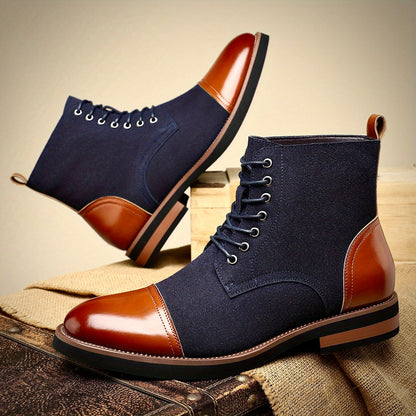 Elegante Herren Oxford Lederstiefel