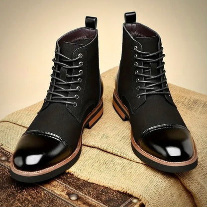 Elegante Herren Oxford Lederstiefel