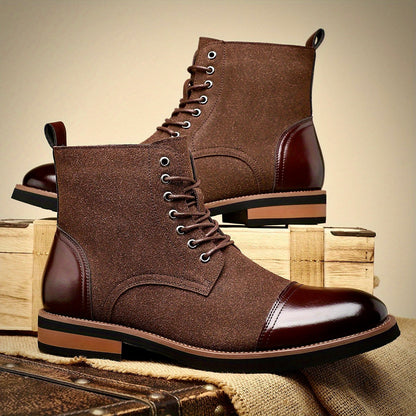 Elegante Herren Oxford Lederstiefel