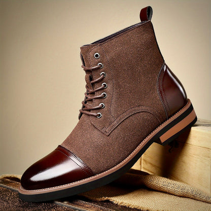 Elegante Herren Oxford Lederstiefel