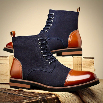 Elegante Herren Oxford Lederstiefel