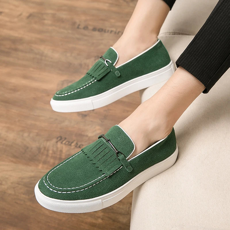 Elegante Herren Wildleder Loafer