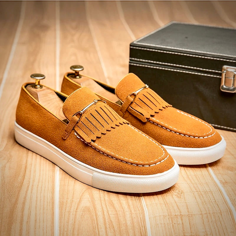 Elegante Herren Wildleder Loafer