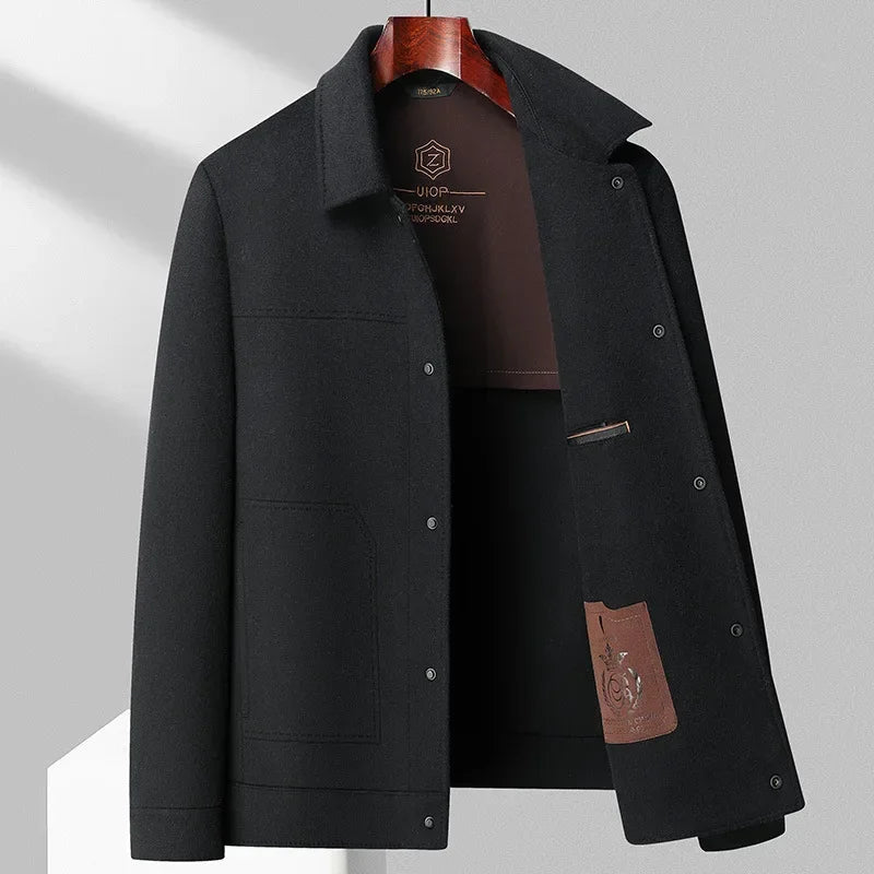 Elegante Herren Woll-Jacke aus Premium-Schurwolle