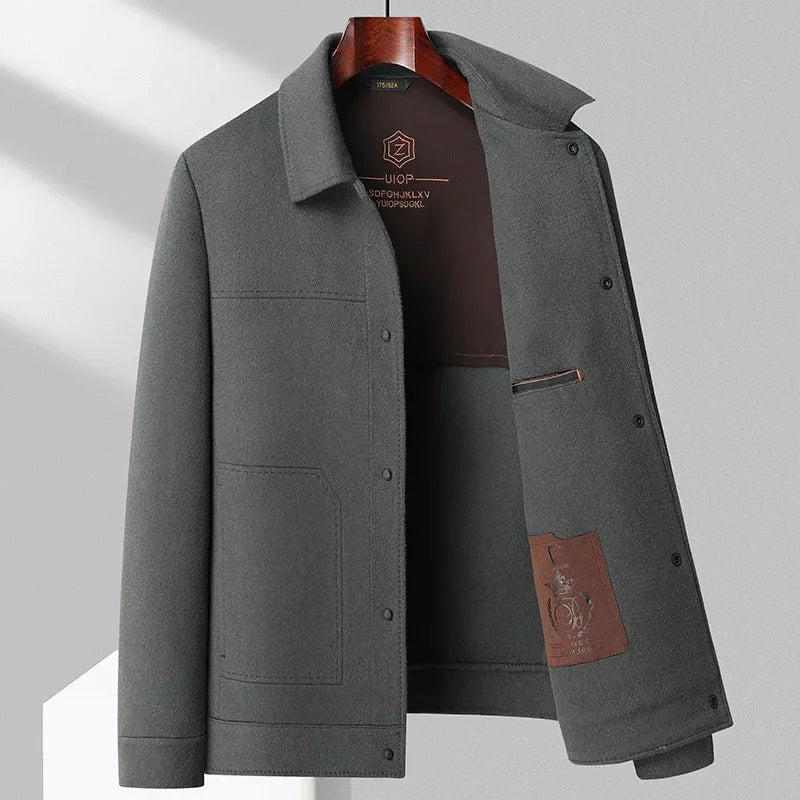 Elegante Herren Woll-Jacke aus Premium-Schurwolle