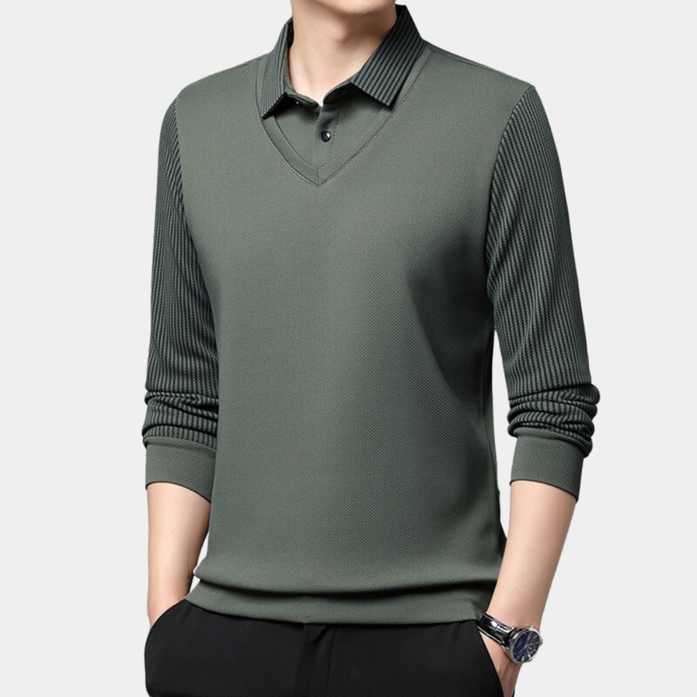 Elegante Herrenhemd mit langen Ärmeln - Cato