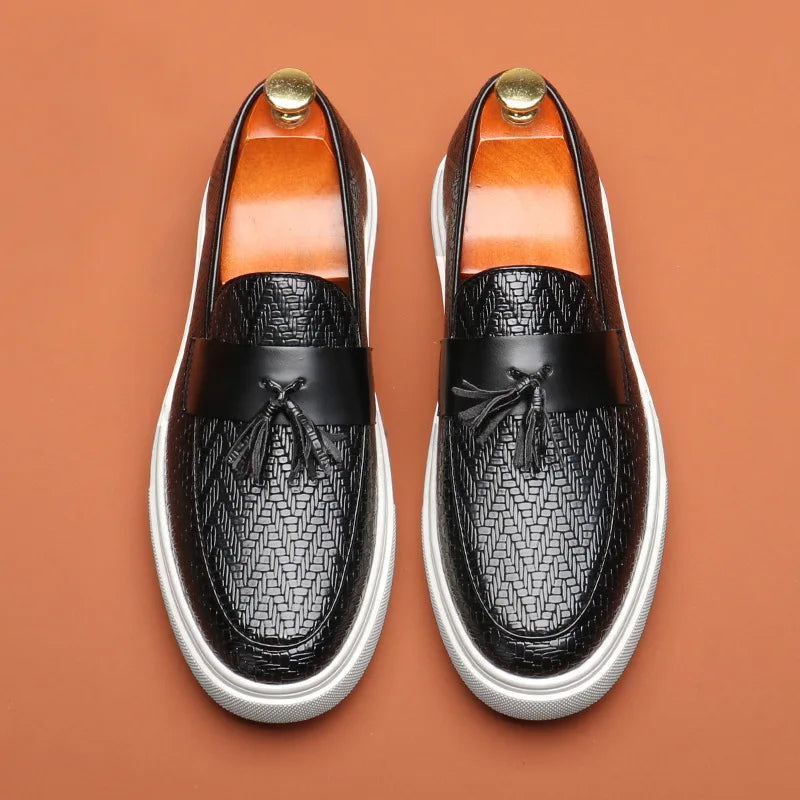 Elegante Leder Herren Loafer