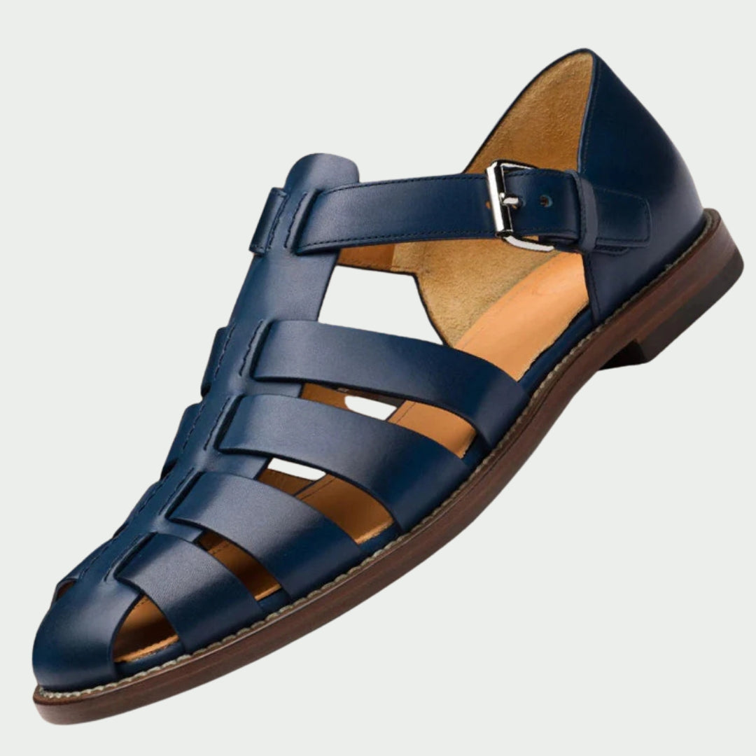 Elegante Leder Herren Sandale