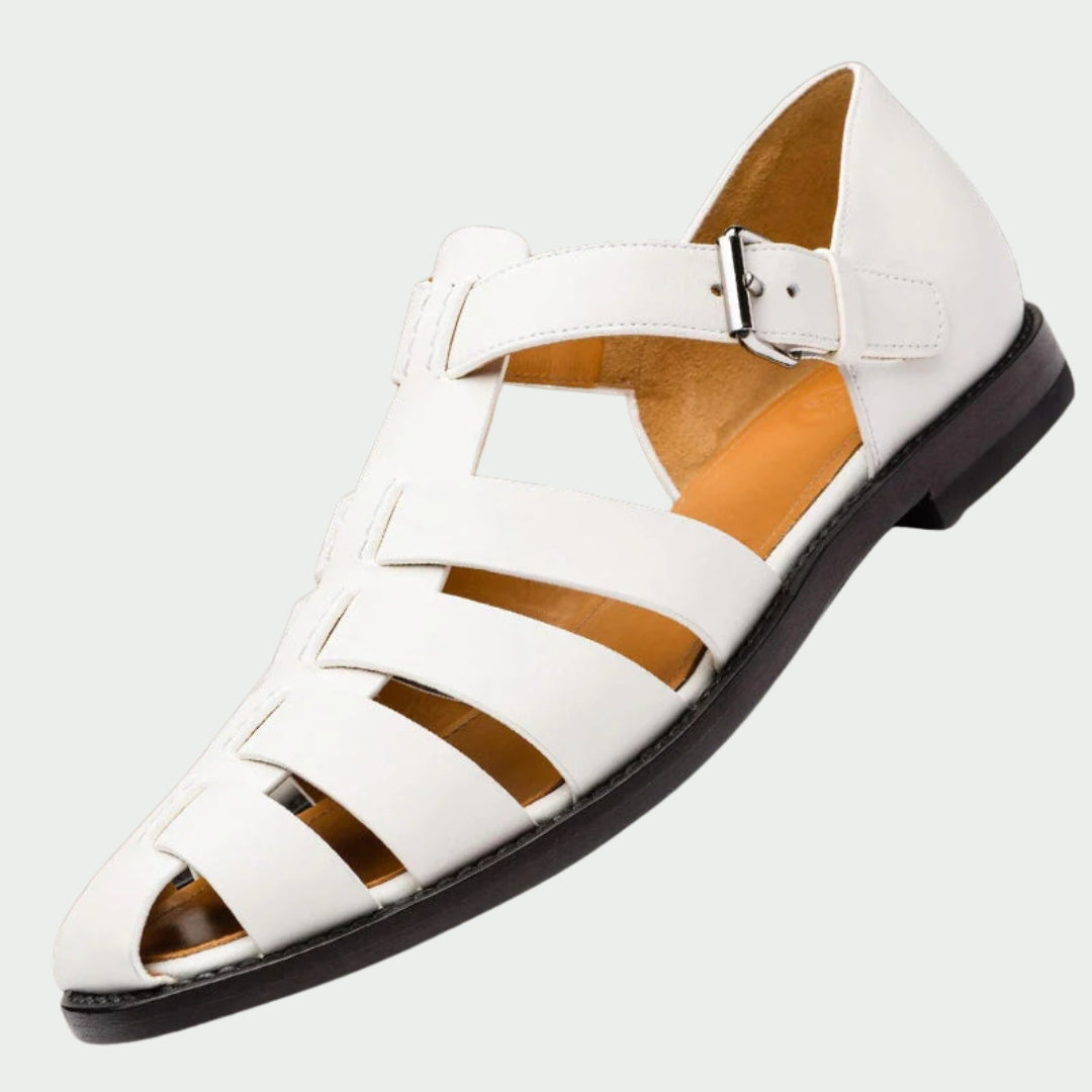 Elegante Leder Herren Sandale