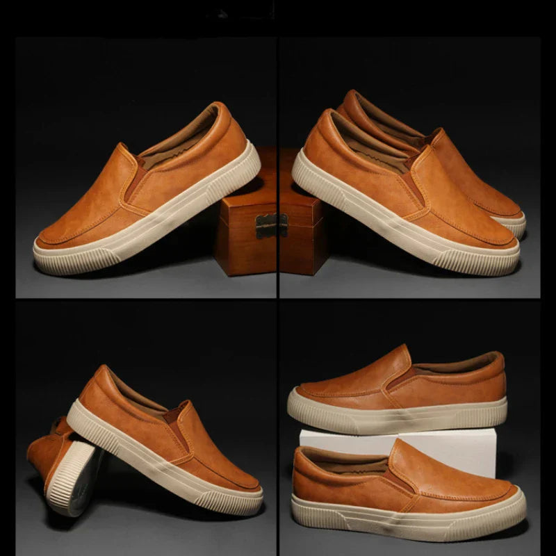 Elegante Leder-Slipper für Herren