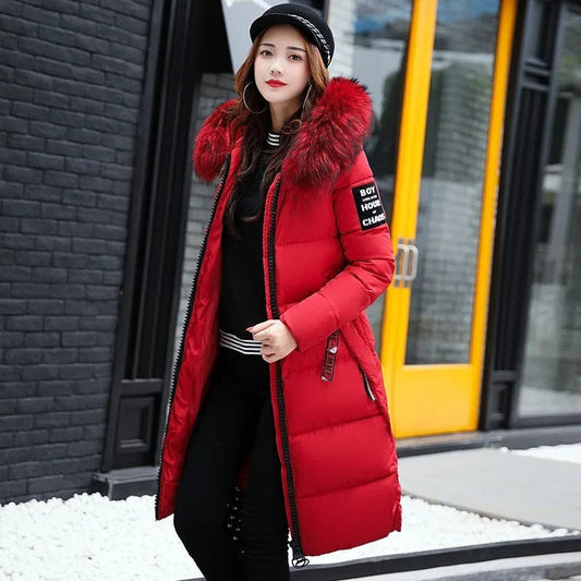 Elarova |  Eleganter Mantel mit Kapuze für Damen
