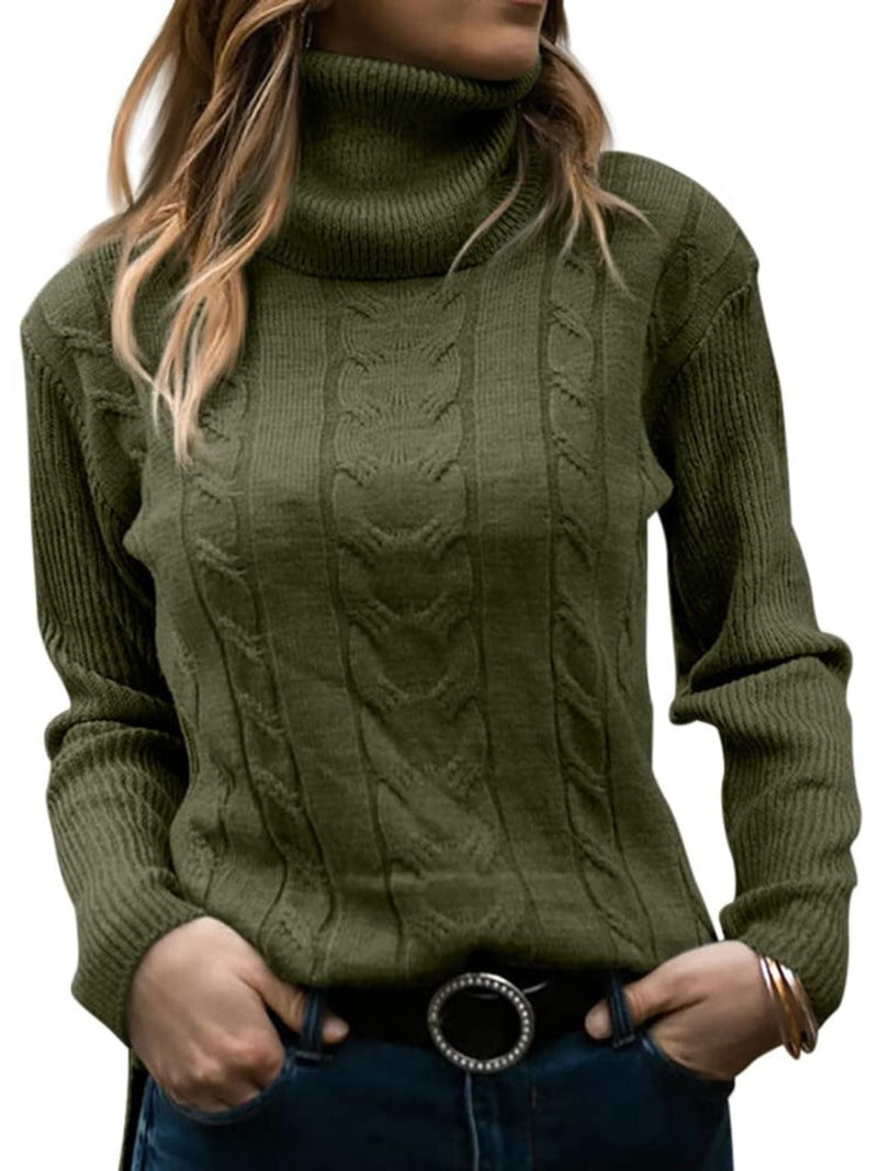 Elegantes Damen-Rollkragen-Shirt für kühle Tage