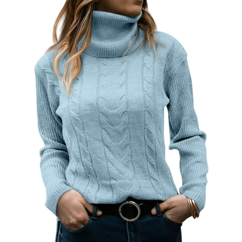 Elegantes Damen-Rollkragen-Shirt für kühle Tage