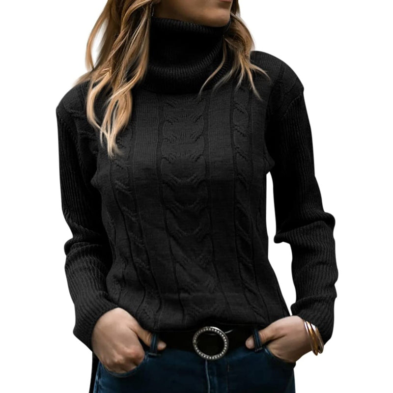 Elegantes Damen-Rollkragen-Shirt für kühle Tage