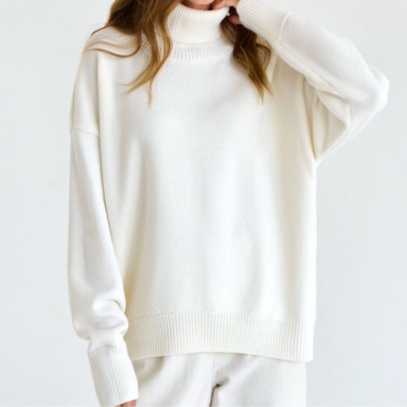 Elegantes Damen-Rollkragenpullover Sabrina