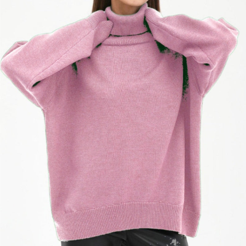 Elegantes Damen-Rollkragenpullover Sabrina
