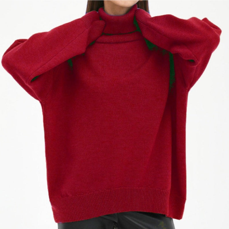 Elegantes Damen-Rollkragenpullover Sabrina