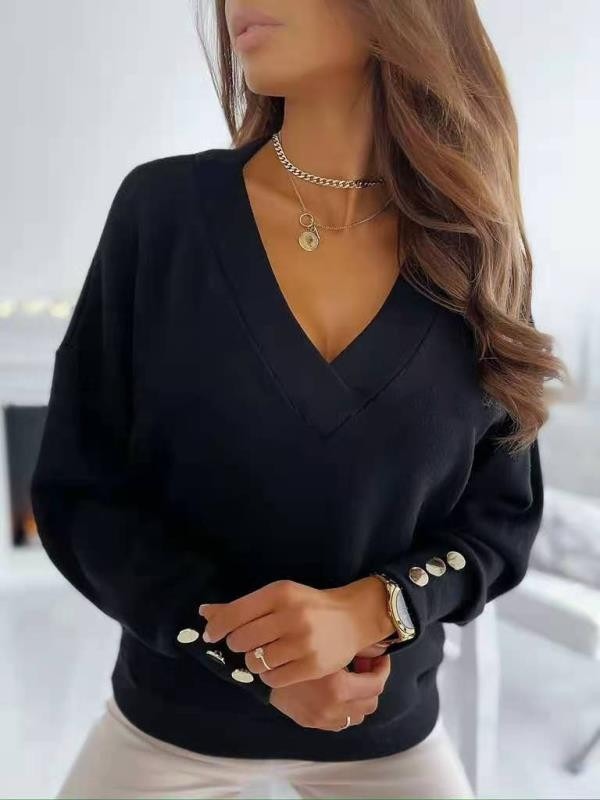 Elegantes Damen-V-Pullover Daria