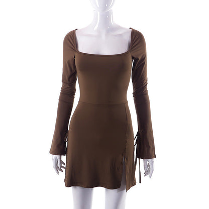 Elegantes Damenkleid Rebecca mit Schlitz