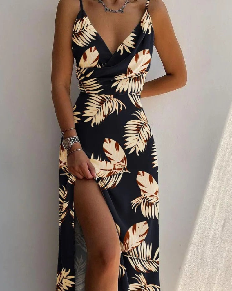 Elegantes Kleid mit V-Ausschnitt von Vivory