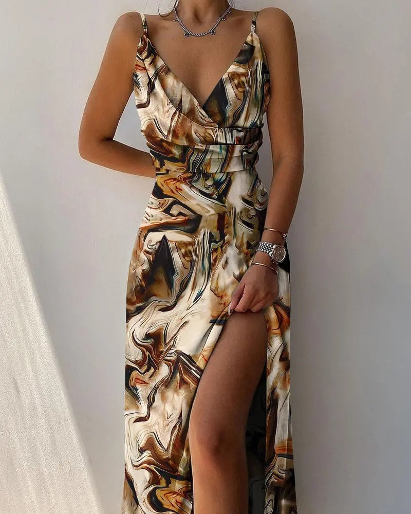 Elegantes Kleid mit V-Ausschnitt von Vivory