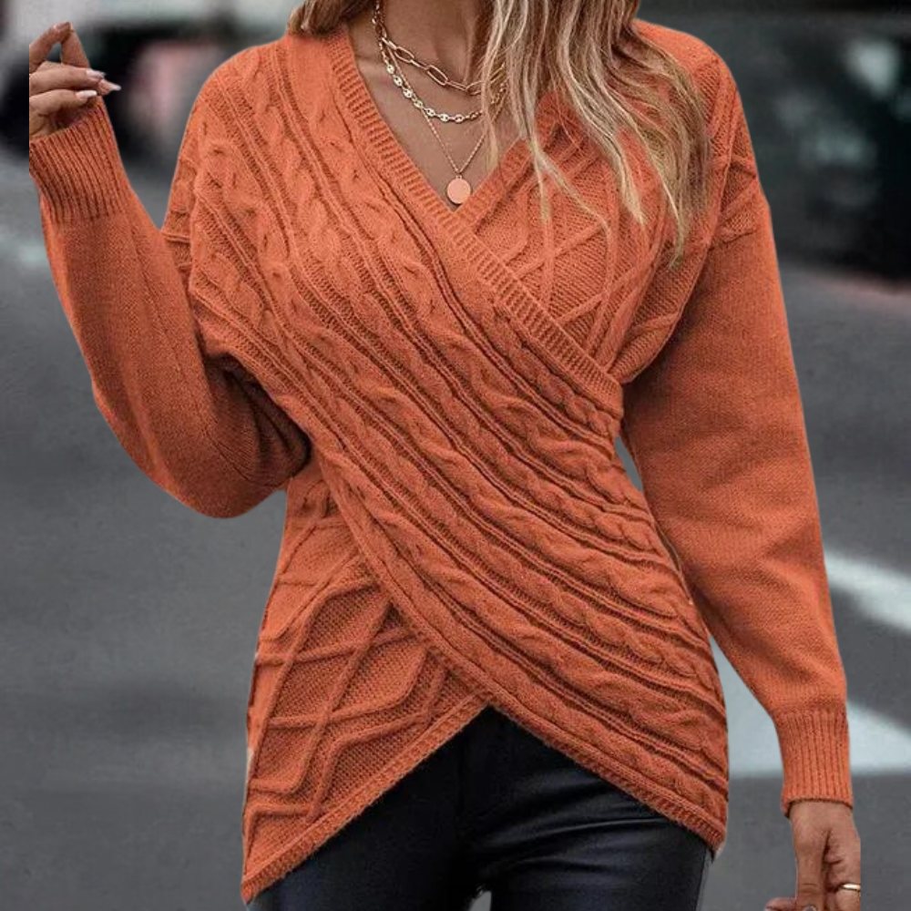 Elegantes Lydia Damen-Crossbody-Pullover: Stilvoll und bequem!