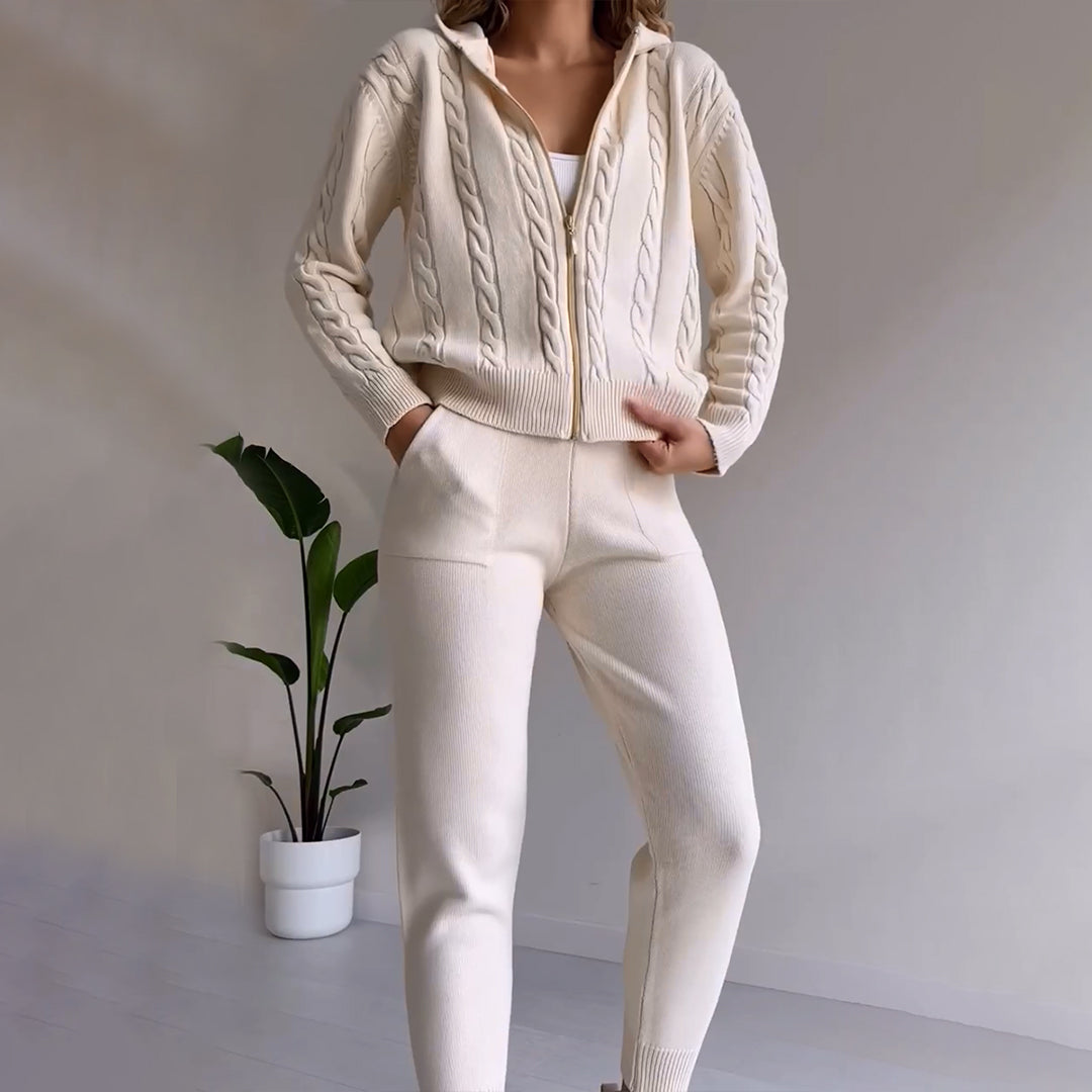 Elegantes MANAHIL Freizeit-Set aus Weste und Hose