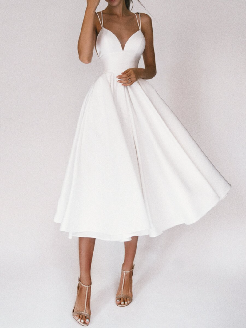 Elegantes V-Ausschnitt Kleid von Kali
