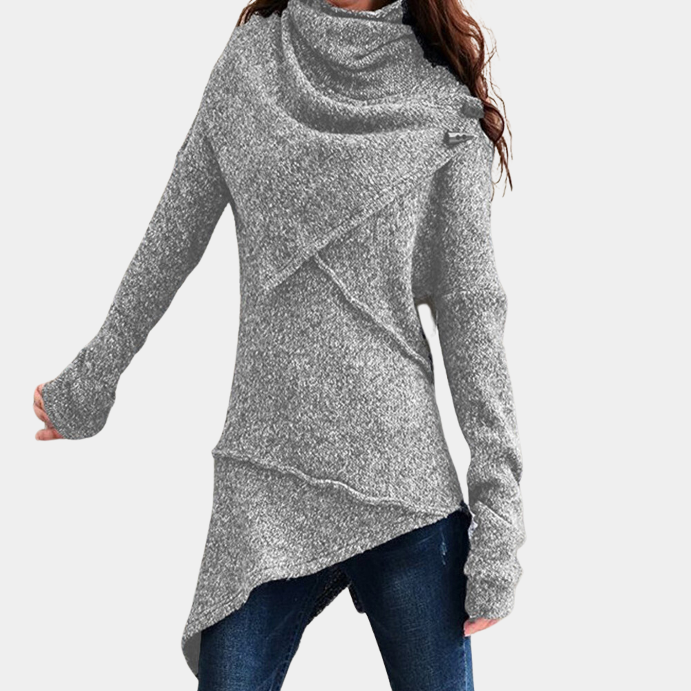 Elegantes asymmetrisches Damen-Strickjäckchen Lola