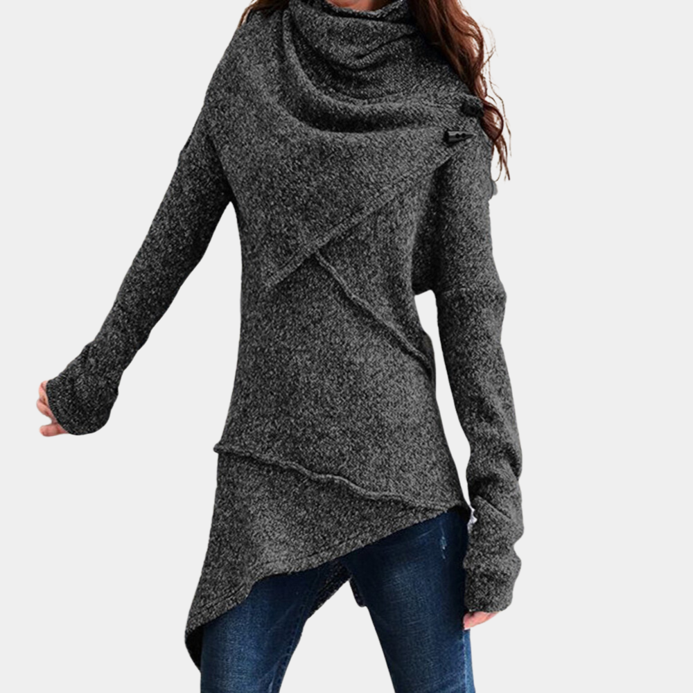 Elegantes asymmetrisches Damen-Strickjäckchen Lola
