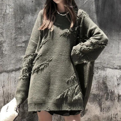 Elegantes, figurbetontes Strickpullover für modebewusste Damen