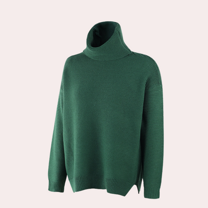 Elegantes, luxuriöses Damen-Strickpullover mit Rollkragen von Layne