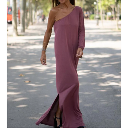 Elegantes und leichtes Ein-Schulter-Kleid