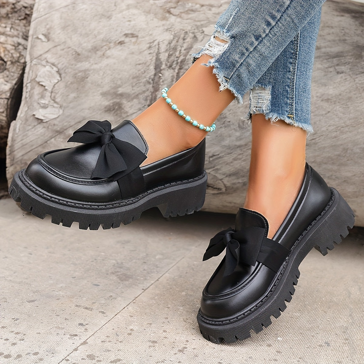 EleganzaWalk™ – Stilvolle Plateau Loafer für Damen mit Komfortsohle