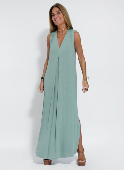 Elfleda - Langes Kleid inklusive Weste