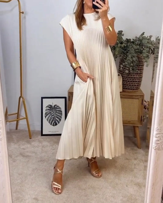 Elise™ – Damen Kleid Hochzeitsgast Mit Eleganten Falten