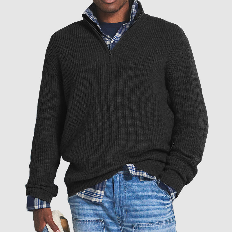 EliteZip™ – Der Premium Herren Strickpullover mit Reibverschluss