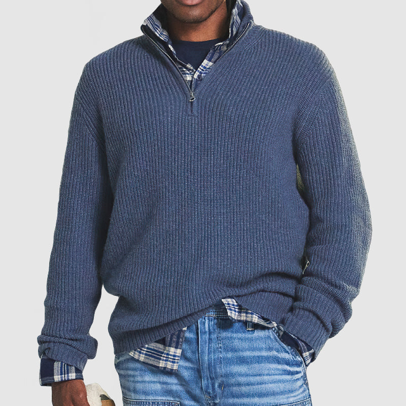 EliteZip™ – Der Premium Herren Strickpullover mit Reibverschluss