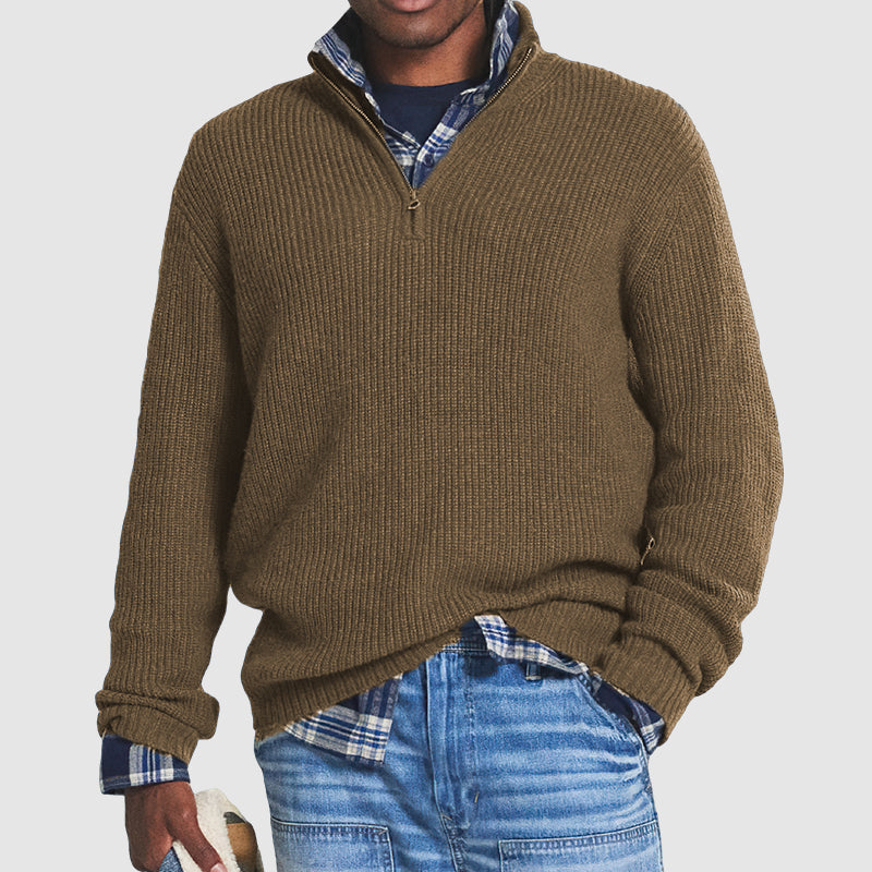 EliteZip™ – Der Premium Herren Strickpullover mit Reibverschluss